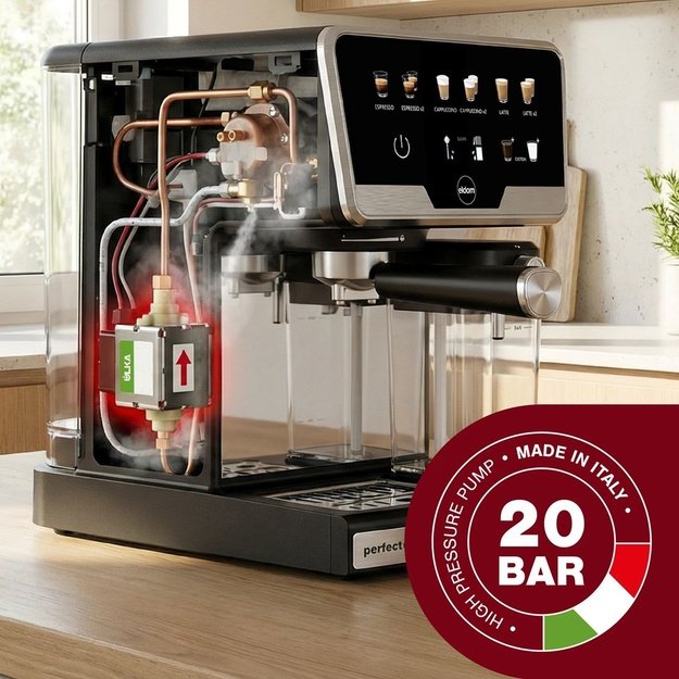 ELDOM PRESSURE COFFEE MACHINE ECK1 1.7 L 20 BAR