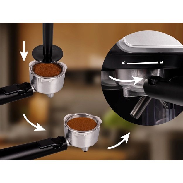 ELDOM PRESSURE COFFEE MACHINE ECK1 1.7 L 20 BAR