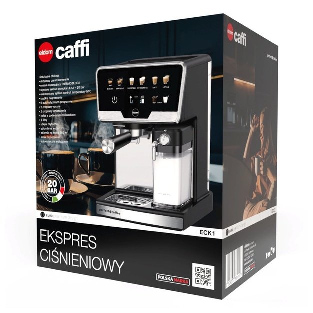 ELDOM PRESSURE COFFEE MACHINE ECK1 1.7 L 20 BAR