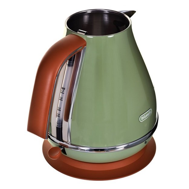 Delonghi | Kettle | KBOV 2001.GR | Electric | 2000 W | 1.7 L | 360&deg; rotational base | Green