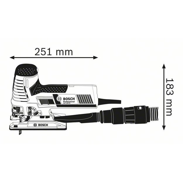 Siaurapjūklis GST 160 CE 800W BOSCH