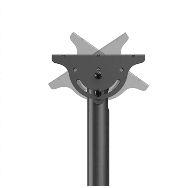 Neomounts CL35-440BL16XL Monitor/TV mount ceiling 37-70  - h 250-300 cm