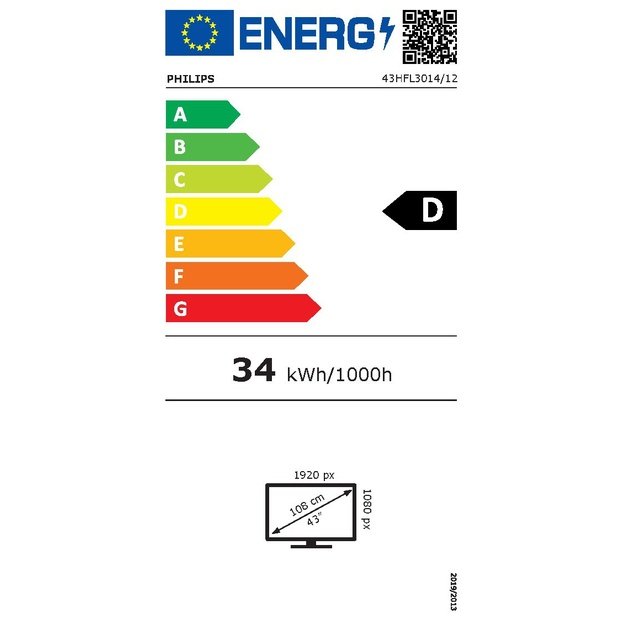 Philips 43HFL3014/12 hotel TV EasySuite