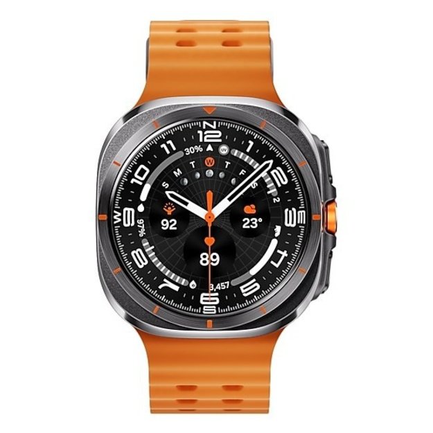 Samsung Galaxy Watch Ultra 3.81 cm (1.5 ) AMOLED 47 mm Digital 480 x 480 pixels Touchscreen 4G Grey, Titanium Wi-Fi GPS
