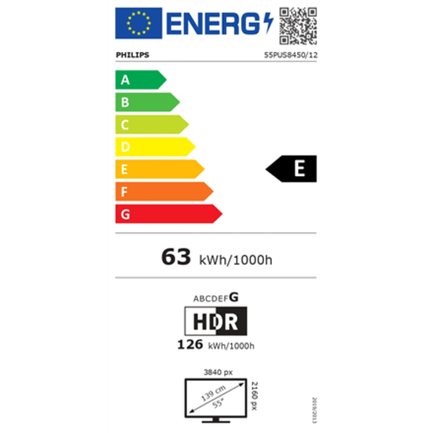 Philips 4K Ambilight TV | 55PUS8450/12 | 55 | Smart TV | TITAN OS | UHD | Black