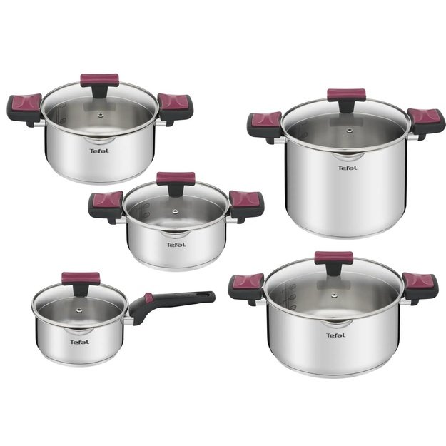 Cookware set TEFAL Cook & Clip 10 pcs G723SA74