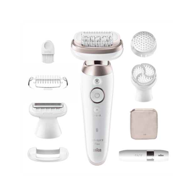 Braun Epilator | SES9-360 Silk &eacute;pil 9 Flex 3D | Operating time (max) 50 min | Number of power levels 1 | Wet & Dry | White
