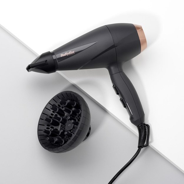 BaByliss 6709DE hair dryer Black, Pink gold 2100 W