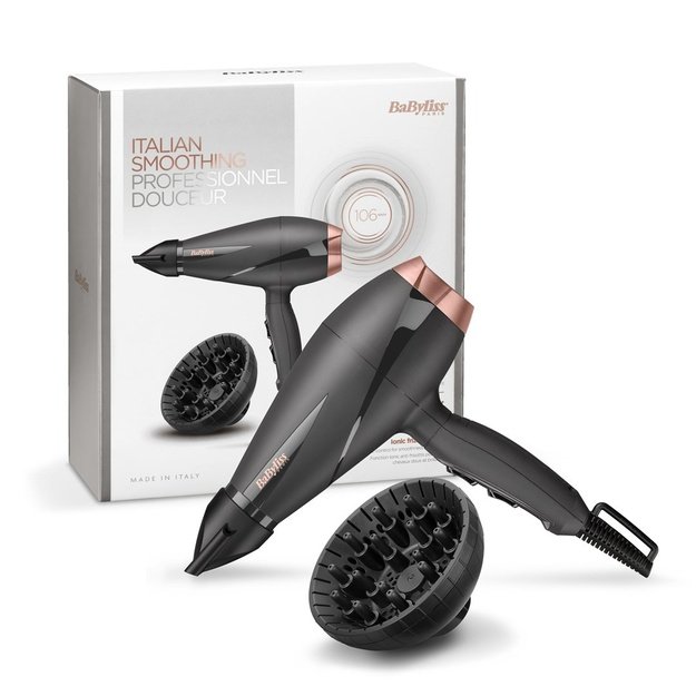 BaByliss 6709DE hair dryer Black, Pink gold 2100 W