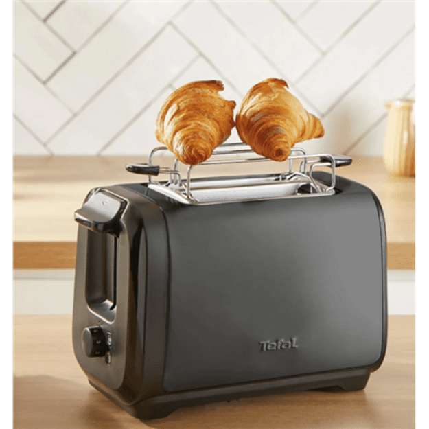 TEFAL Subito TT5S18E0 | Number of slots 2 | Power 1200 W | Black | Housing material Stainless steel/Plastic