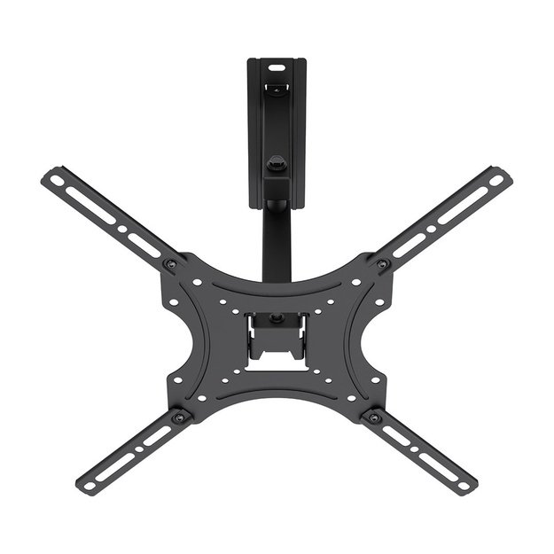 Maclean TV Mount / Bracket, max VESA 400x400, 32-55 , up to 25 kg, black, tilt adjustment 0&deg;&ndash;-15&deg; and swivel adjustment