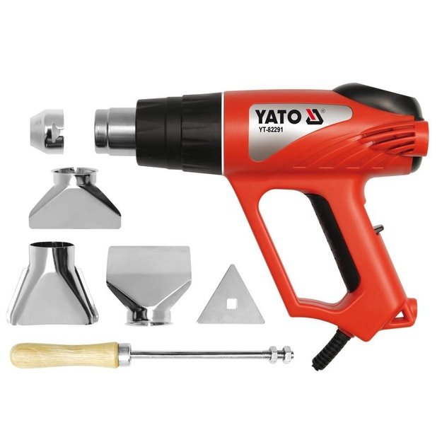 Yato YT-82291 heat gun Hot air gun 500 l/min 550 &deg;C 2000 W Black, Red