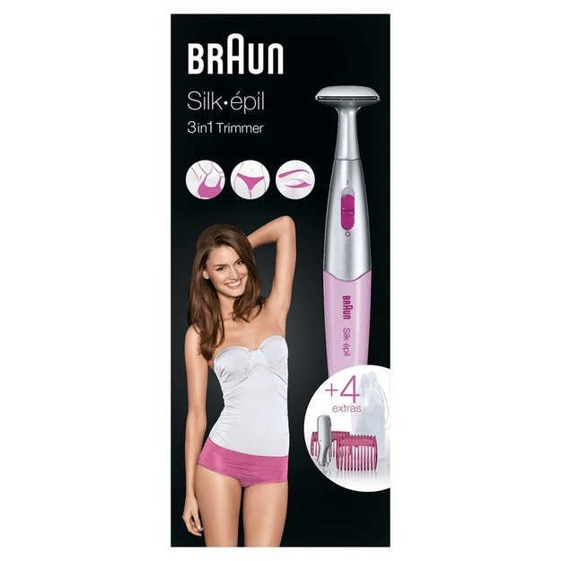 Braun | Shaver | SilkFinish FG1100 | Number of power levels 1 | AAA | Pink