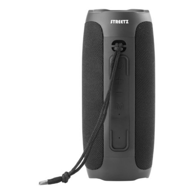 Bluetooth kolonėlė STREETZ, 2x10W, AUX, micro SD lizdas, juoda / S350-BLK / 6612034