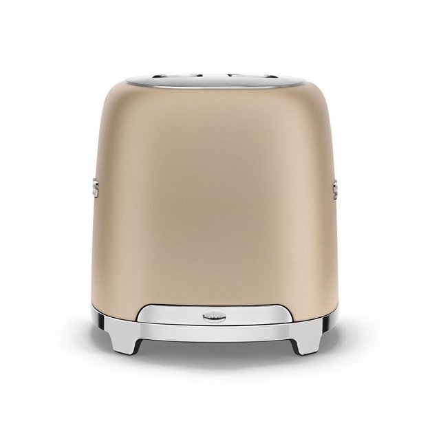 Smeg Toaster, 2 Slots, 50s Style Gold, TSF01CHMEU