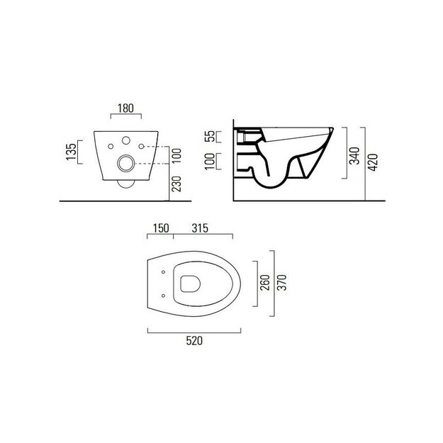 Pakabinamas klozetas su SWIRLFLUSH&reg; nuplovimo sistema GSI Modo 981611+MS98C11+FISR2
