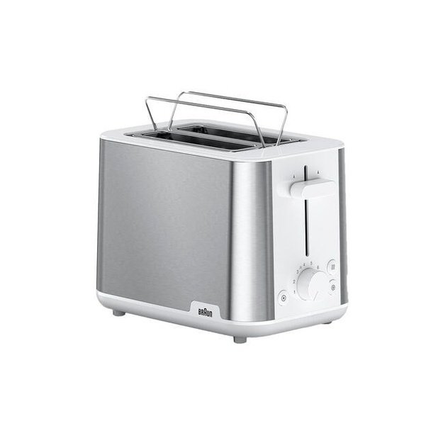 Toster Braun HT 1510 8 2 slice(s) 900 W Stainless steel, White