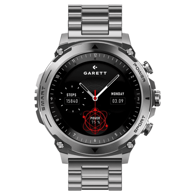 Garett Atom Smartwatch Silver Steel