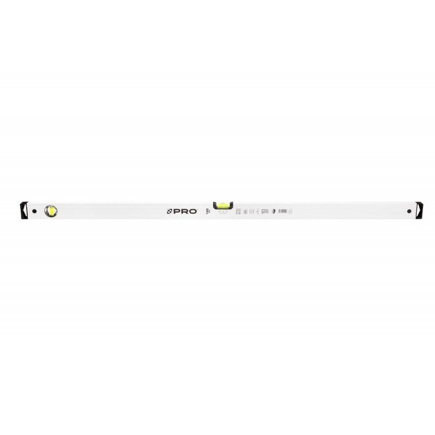 White level gauge with level and plum bob drop 2%