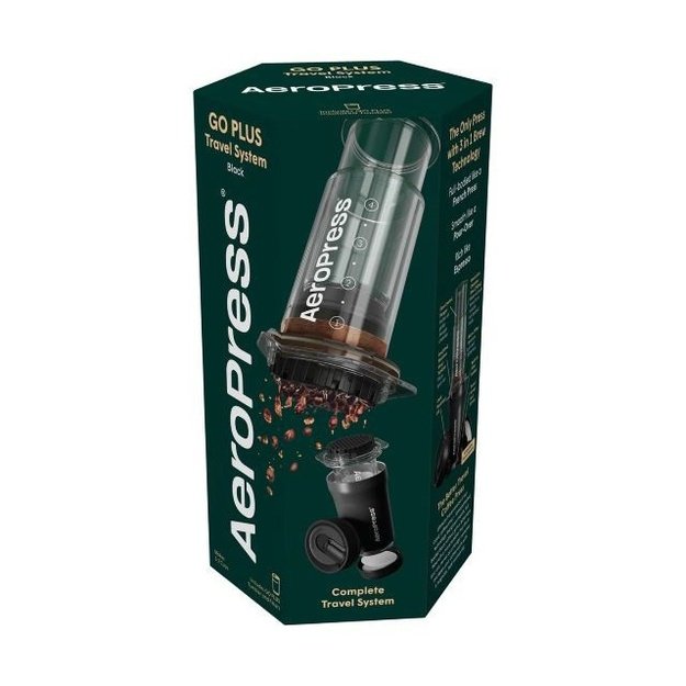 Coffee maker Go Plus with thermal mug black AeroPress