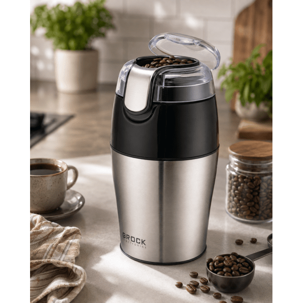 Brock CG 4050 SS Coffee Grinder 150W, Steel