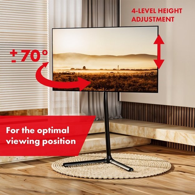 Maclean TV floor stand bracket, 32-70 , max. VESA 400x400, max. 40kg, MC-494
