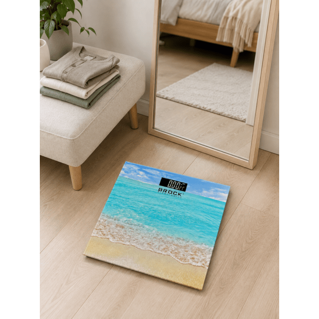 Brock BS 002 Bathroom Scale, 2xAAA Battery (included)