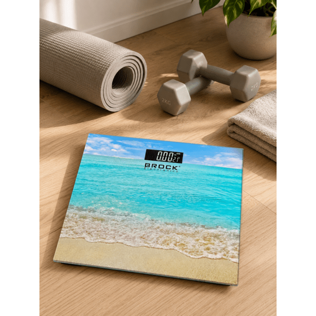 Brock BS 002 Bathroom Scale, 2xAAA Battery (included)