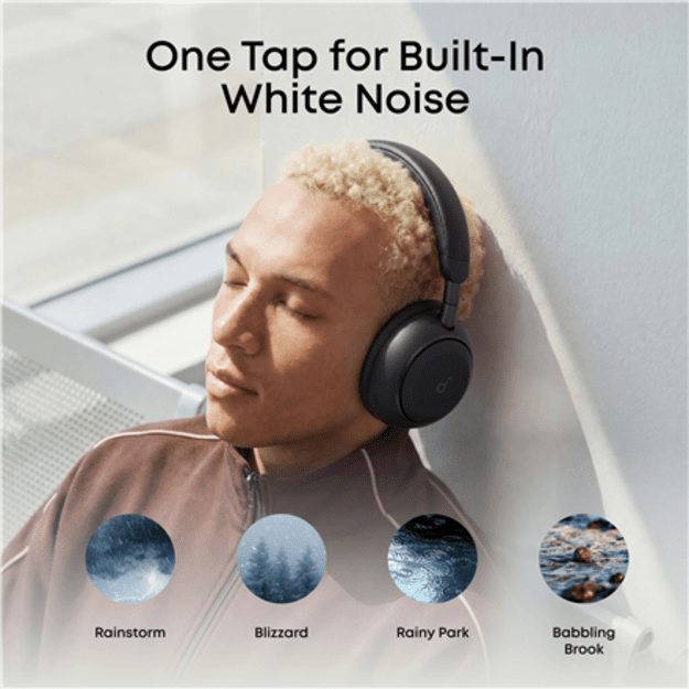 Anker Soundcore Space 2 | Headphones | Over-ear | Microphone | Jet Black | Noise canceling