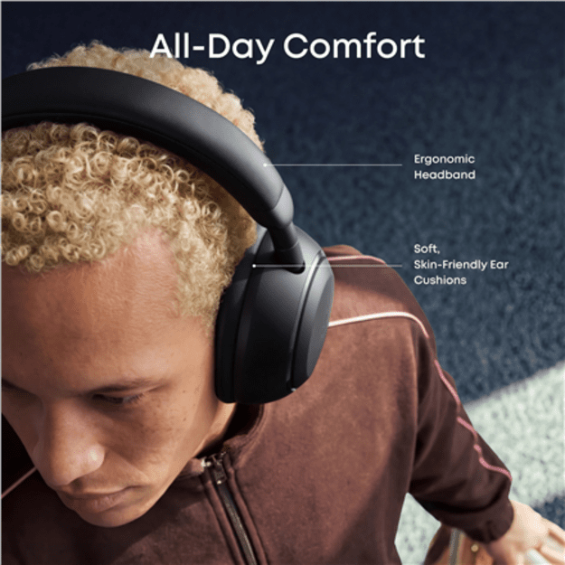 Anker Soundcore Space 2 | Headphones | Over-ear | Microphone | Jet Black | Noise canceling