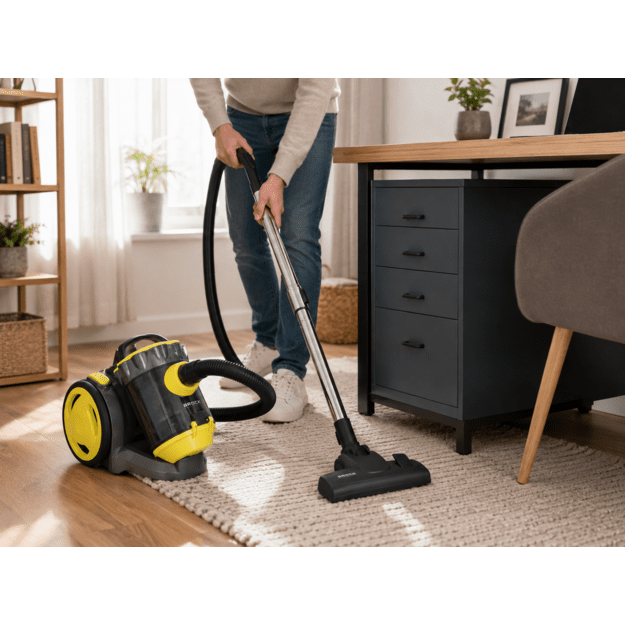 Brock BVC 8056 YT Cyclone Bagless Vacuum Cleaner 800W, Black/Yellow