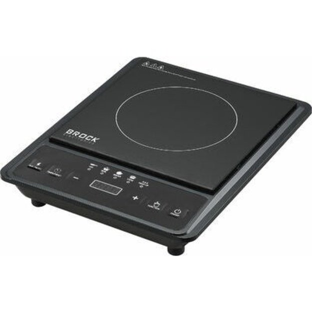 Brock HP 2009 Induction Cooker 2000W, Ceramic Surface 250x250 mm, Black