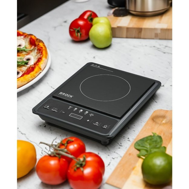 Brock HP 2009 Induction Cooker 2000W, Ceramic Surface 250x250 mm, Black