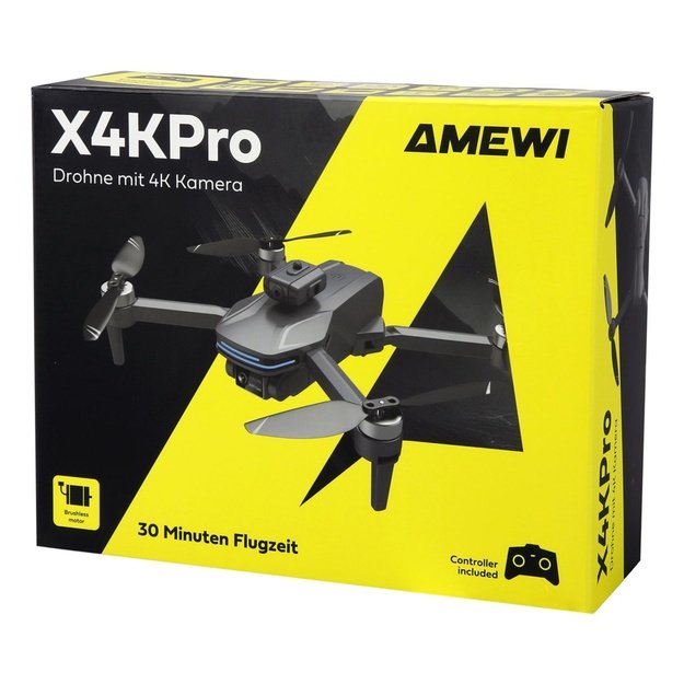 Amewi Drohne AMXFlight X4KPro mit Kamera, brushless      14+