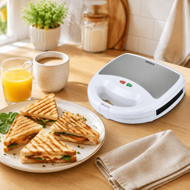 Brock SSM 1001 WH Sandwich Toaster 750W, White