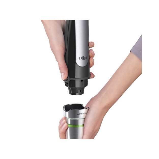 Braun MQ 7025X 0.6 L Immersion blender 1000 W Black, Stainless steel