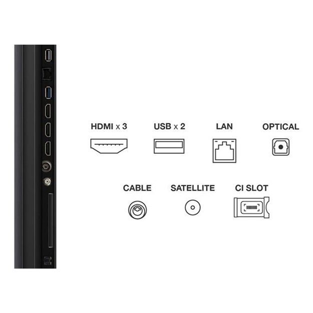 TCL C69KS 55C69KS TV 139.7 cm (55 ) 4K Ultra HD Smart TV Wi-Fi Metallic