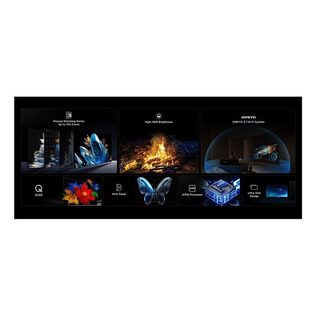 TCL C69KS 55C69KS TV 139.7 cm (55 ) 4K Ultra HD Smart TV Wi-Fi Metallic