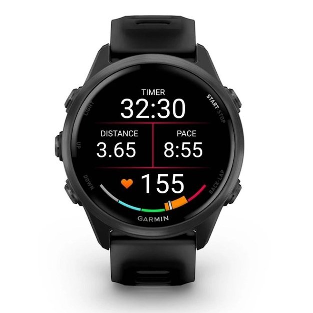Garmin Forerunner 570 3.05 cm (1.2 ) AMOLED 42 mm Digital 390 x 390 pixels Touchscreen Black Wi-Fi GPS (satellite)