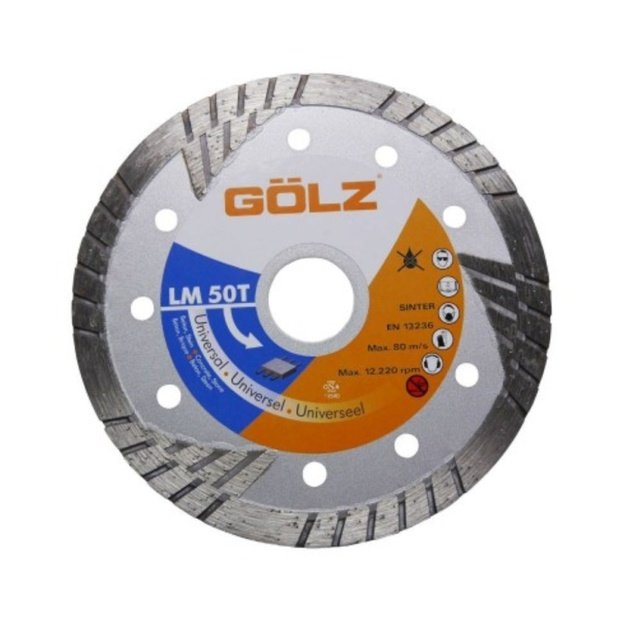 Deimantinis diskas &scaron;amotui/asfaltui GOLZ LM50T 125mm