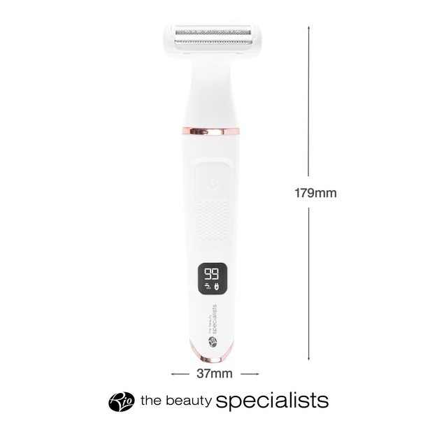 Rio Go Smooth 4-In-1 Lady Shaver & Bikini Trimmer, White