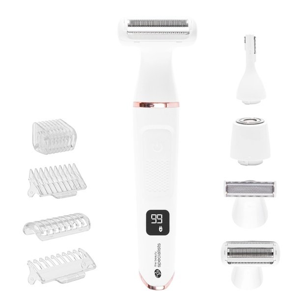 Rio Go Smooth 4-In-1 Lady Shaver & Bikini Trimmer, White