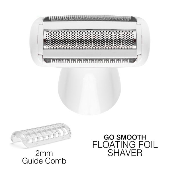 Rio Go Smooth 4-In-1 Lady Shaver & Bikini Trimmer, White