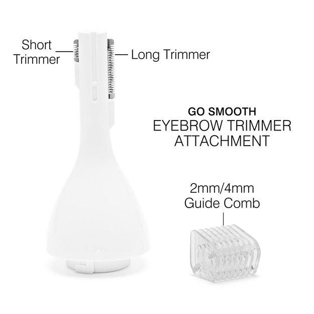 Rio Go Smooth 4-In-1 Lady Shaver & Bikini Trimmer, White
