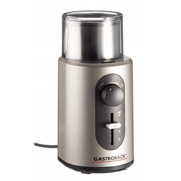 Gastroback Coffee Grinder Basic Stainless steel, 270 W, Number of cups 12 pc(s)