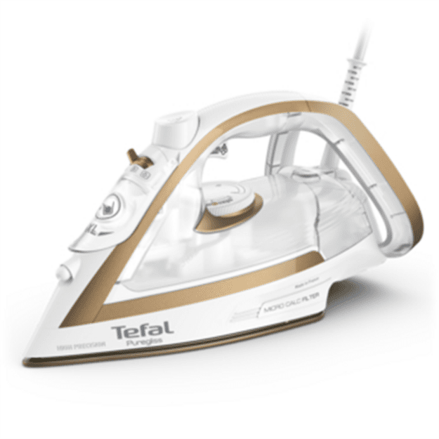 Tefal Puregliss FV8042 Dry and Steam iron Durilium AirGlide Autoclean soleplate 3000 W Bronze, White