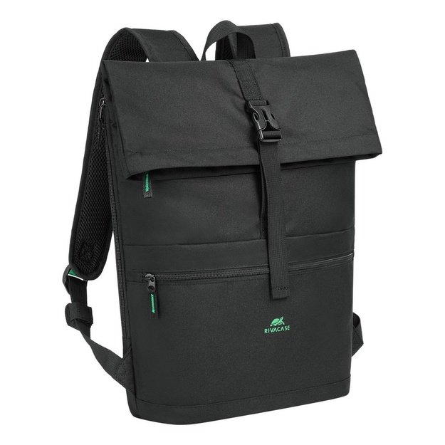 Rivacase Gremio backpack City backpack Black Polyester, Recycled polyethylene terephthalate (rPET)