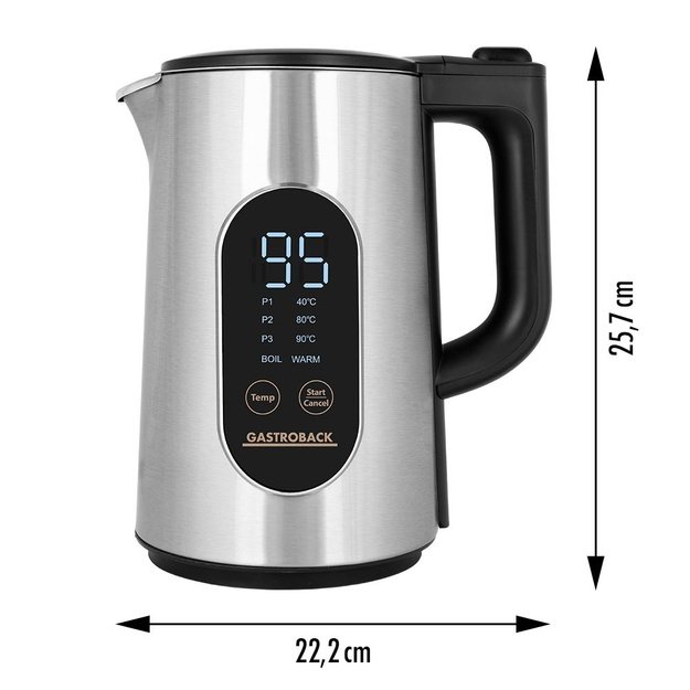 Gastroback 42446 Wasserkocher Cool Touch Express Digital 3000W