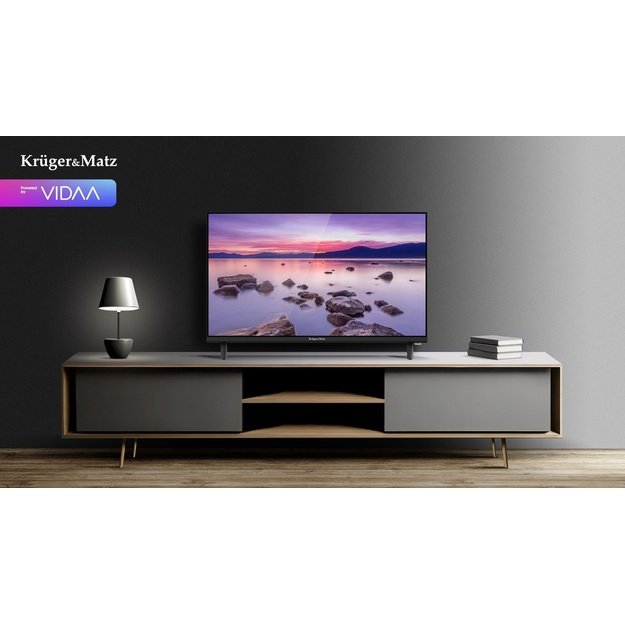 Kr&uuml;ger and Matz KM0224-V3 24  HD Smart TV Wi-Fi Black