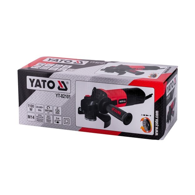 YATO ANGLE GRINDER 125mm 1100W SPEED CONTROL